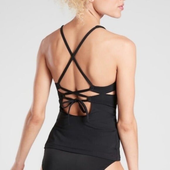 ATHLETA A-C Triangle Tankini Swim Top - Picture 9 of 10